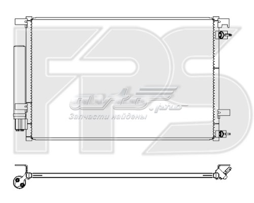 CN4688PFC UAC radiador de aparelho de ar condicionado