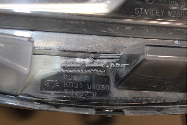 Правая блок фара Mazda KA1F51031H цена, от 25.00 USD