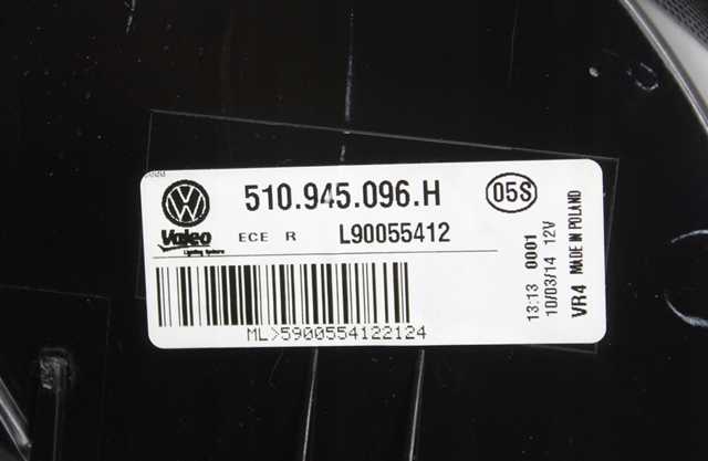 510945096H VAG Задний правый внешний фонарь