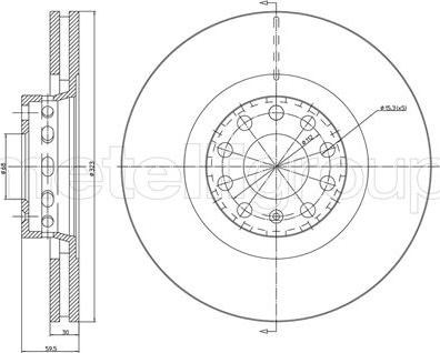 Купить 230737C Metelli Ротор тормозной