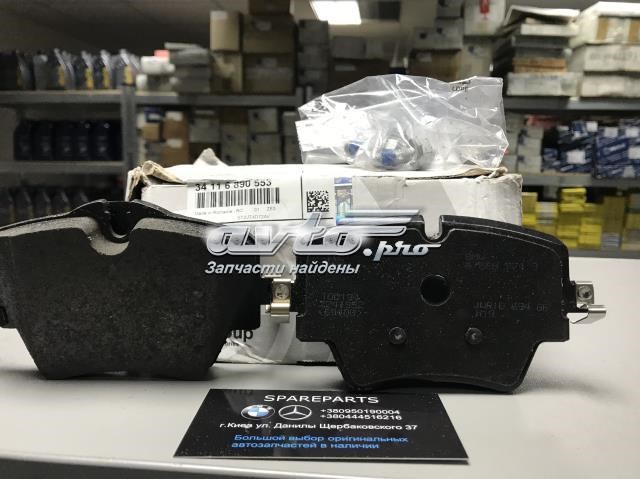 Sapatas do freio dianteiras de disco 34116890553 BMW