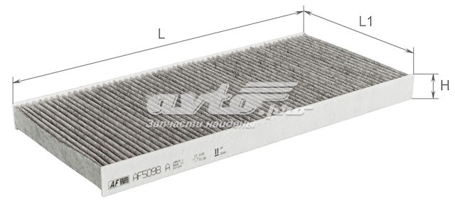 Купить AF5098A Alpha Filter Фильтр салона угольный