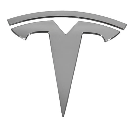 Фирменный значек на багажник на Tesla Model Y  