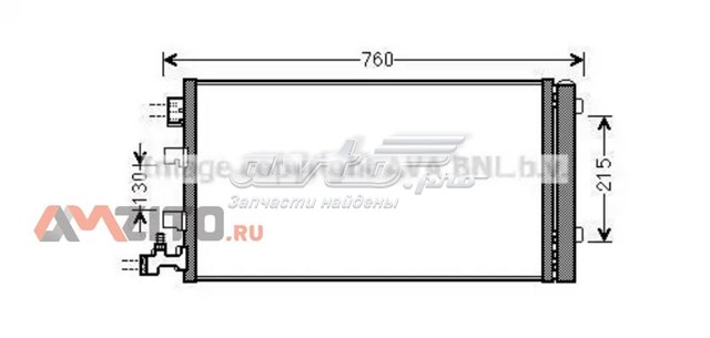 RTA5449D AVA radiador de aparelho de ar condicionado