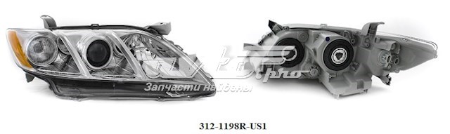 Правая блок фара Depo/Loro/Abakus 3121198RUS1 цена, от 148.83 USD