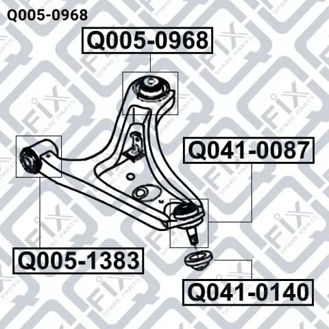 Сайлентблок переднего нижнего рычага Q-fix Q0050968