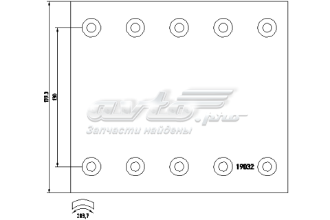 Колодки тормозные задние барабанные FOMAR 65571687N10A8RV