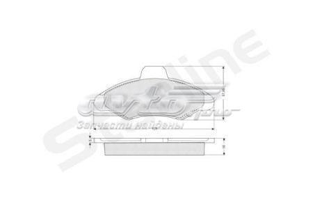 Купить BDS022 Starline Колодки тормозные