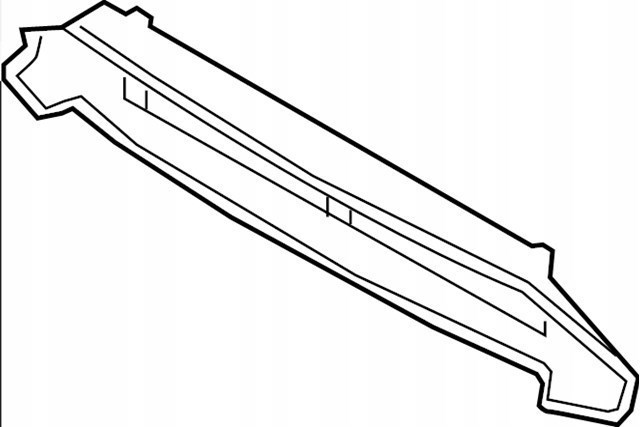 J9C19829 Jaguar Нижний дефлектор радиатора