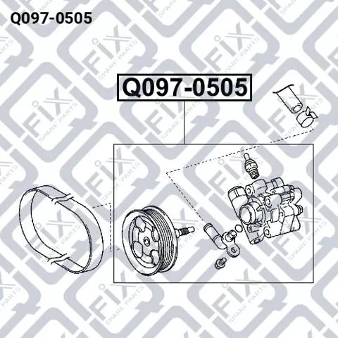Купить Q0970505 Q-fix Насос рулевого управления
