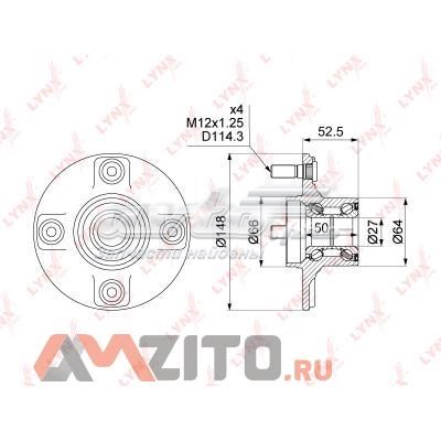 WH1457 Lynxauto cubo traseiro