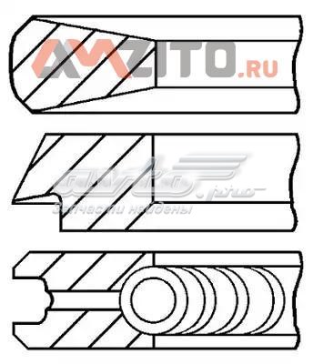 Комплект поршневых колец на 1 цилиндр, стандарт 0843110000 Goetze