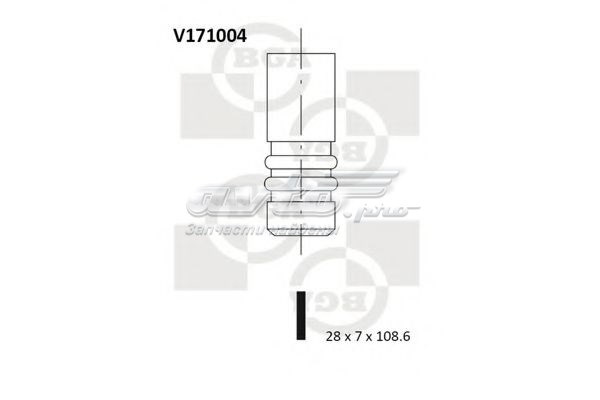 Выпускной клапан V171004 BGA