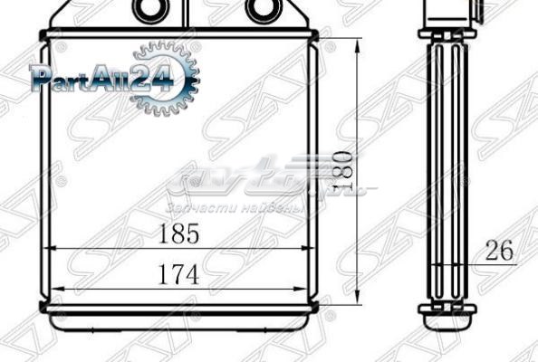 STMBY73950 SAT Радиатор отопителя салона