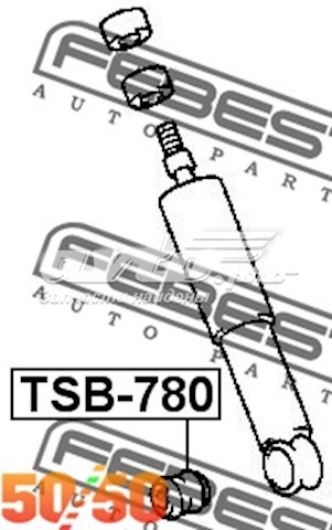 Silentblock de amortiguador trasero TSB780 FEBEST