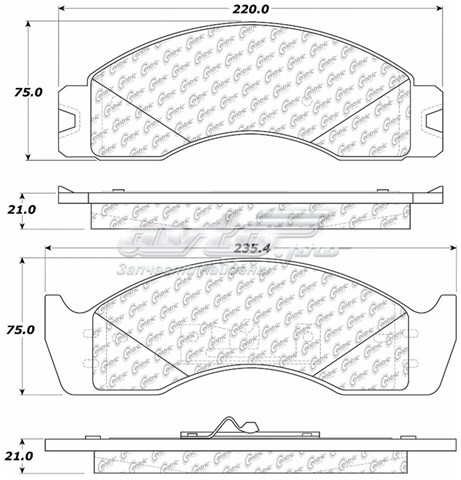 Суппорт тормозной передний правый F5UZ2B120A Ford