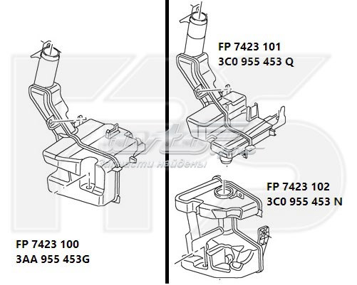 FP7423102 FPS Бачек омывателя фар