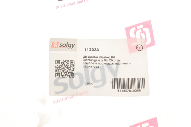 Прокладка радиатора масляного Solgy 112033 цена, от 10.39 USD