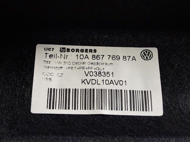 10A86776987A VAG Полка салона, задняя