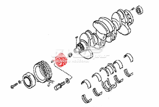 0K01611320 Hyundai/Kia polia de cambota