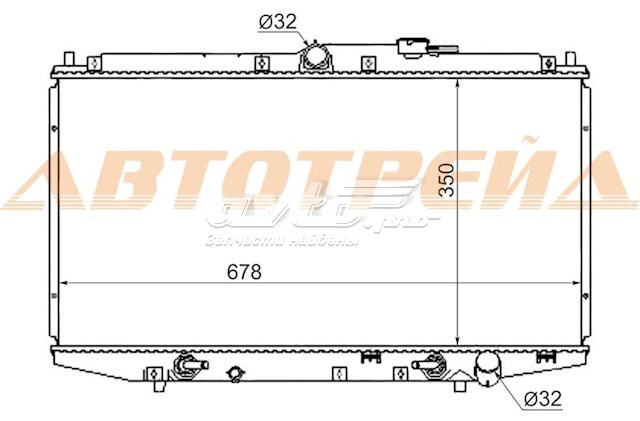 HD0003CF SAT Радиатор основной