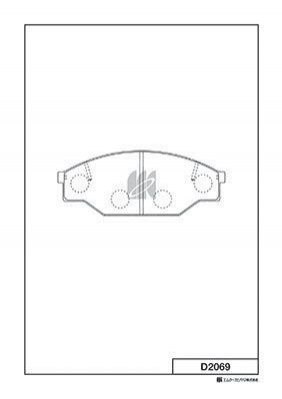 Колодки тормозные передние дисковые KASHIYAMA D2069