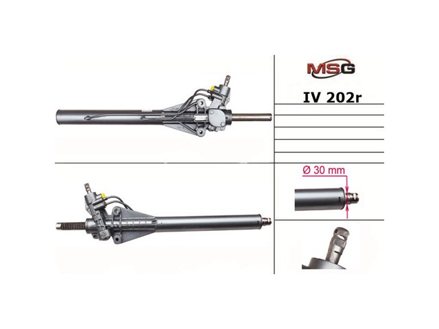 Рейка рулевая MSG IV202R