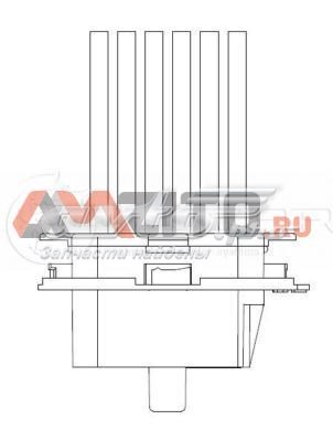 Резистор печки LFR1502 Luzar