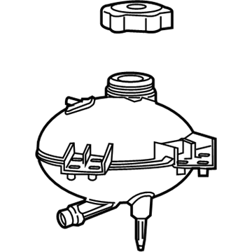 68248083AA Chrysler tanque de expansão do sistema de esfriamento