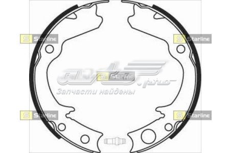 BC08360 Starline Тормозные колодки ручника