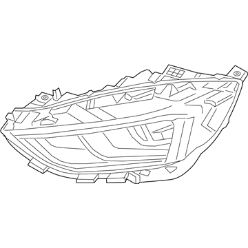 Левая фара KT4Z13008F Ford