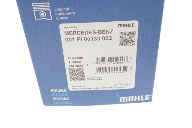 Поршень на 1 цилиндр, 2-й ремонт 001PI00133002 Mahle Original