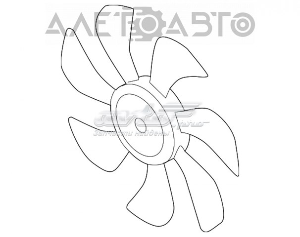 Вентилятор (крыльчатка) радиатора охлаждения правый на Mazda 6 GJ, GL