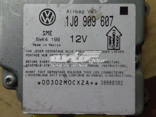 1J0909607 VAG Модуль-процессор управления подушки безопасности