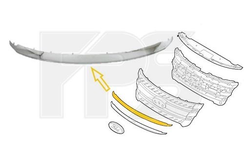 Молдинг решетки радиатора нижний FP2833992 FPS