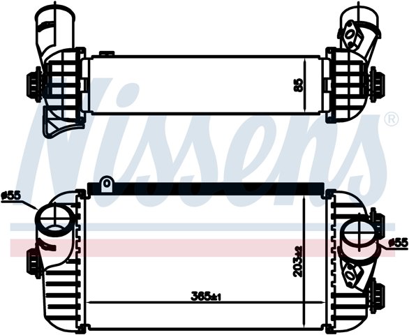 96187 Nissens radiador de intercooler