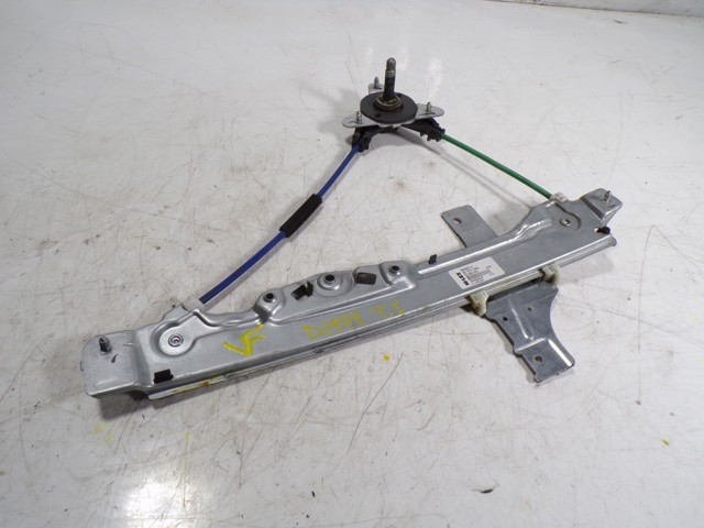 9673153980 Peugeot/Citroen mecanismo de acionamento de vidro da porta traseira esquerda