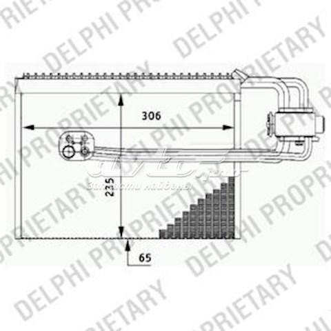 испаритель кондиционера TSP0525184 Испаритель кондиционера DELPHI TSP0525184