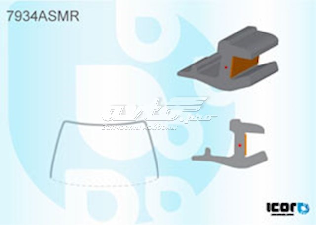 Moldura de pára-brisas para Subaru Forester III S12, SH
