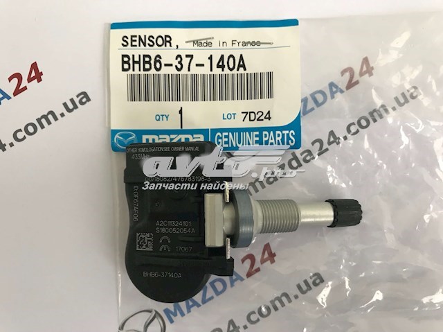 Датчик давления воздуха в шинах Mazda BHB637140A