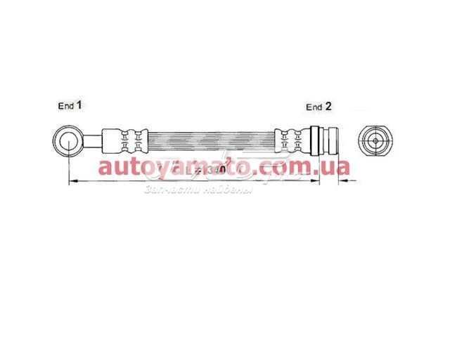 Шланг тормозной передний K&K FT0194 цена, от 5.70 USD