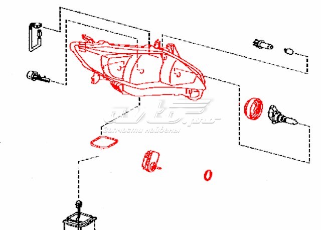 Фара правая 8114512A80 Toyota