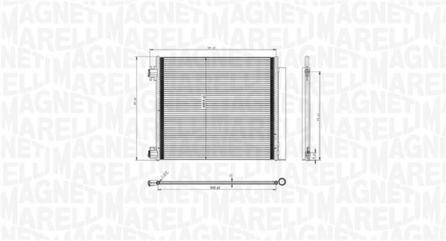Радиатор кондиционера MAGNETI MARELLI BC832