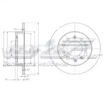 Тормозные диски BG3862 Delphi