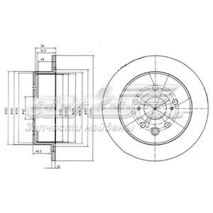 Тормозные диски BG4178 Delphi