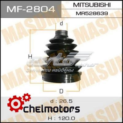 Пыльник ШРУСа передней полуоси наружный Masuma MF2804