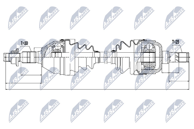 Левая полуось NPWPL031 NTY
