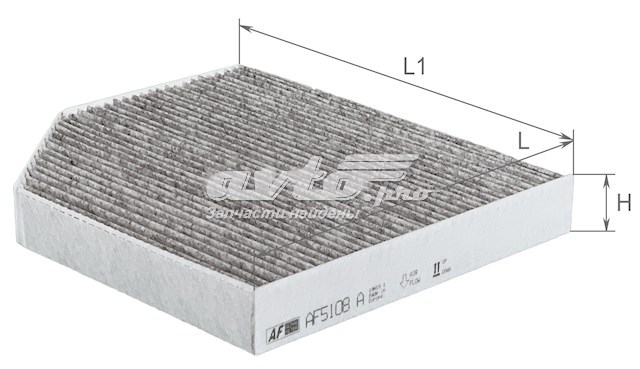 Фильтр воздушный отопителя Alpha Filter AF5108A цена, от 7.64 USD