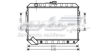 Радиатор MTA2089 AVA