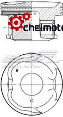 Поршень с пальцем без колец, STD 41011606 Kolbenschmidt